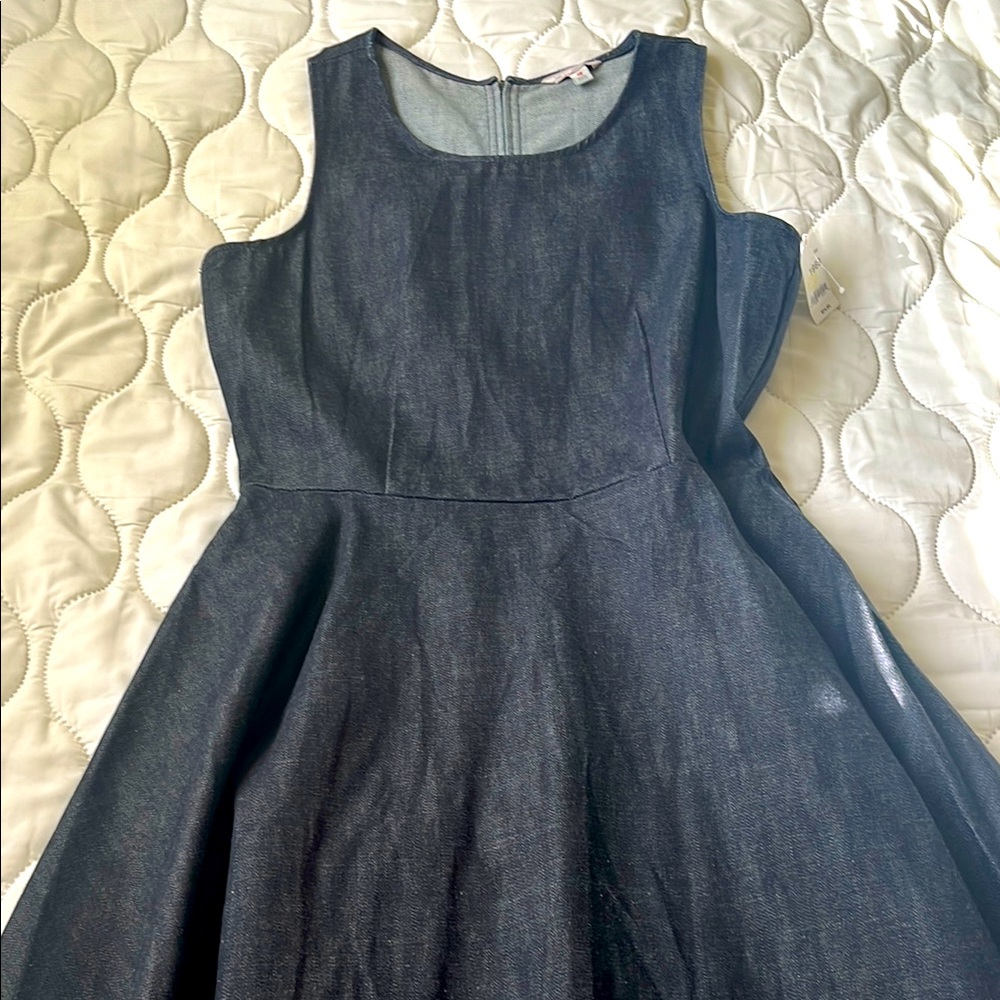 GAP 1969 Elegant Denim Sleeveless Dress